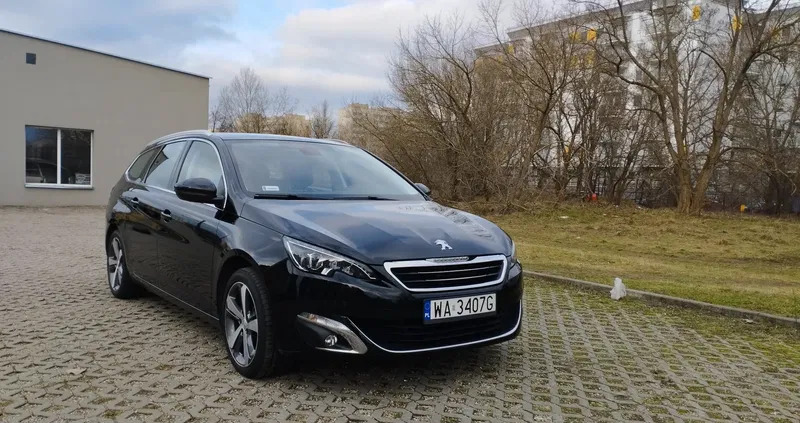 samochody osobowe Peugeot 308 cena 46000 przebieg: 109781, rok produkcji 2016 z Warszawa